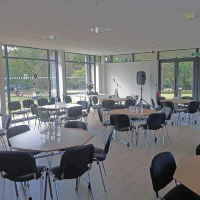 Hall (with tables and chairs)
