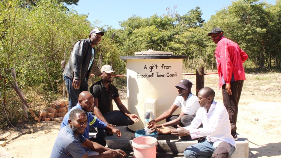 Bracknell Town Council Water Pump in Africa