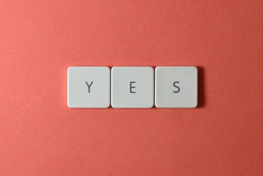 Yes on Scrabble Tiles